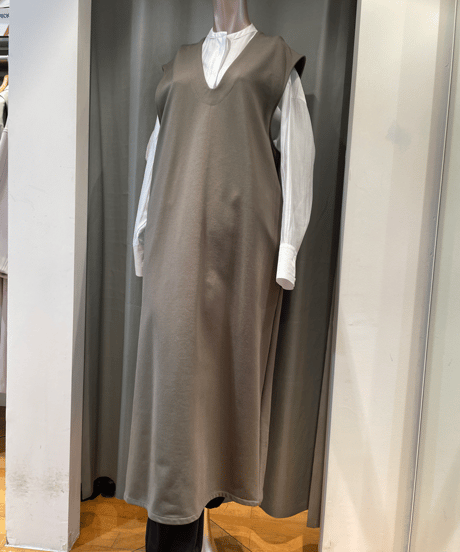 FLORENT / 2211F06007 / V NECK LONG DRESS