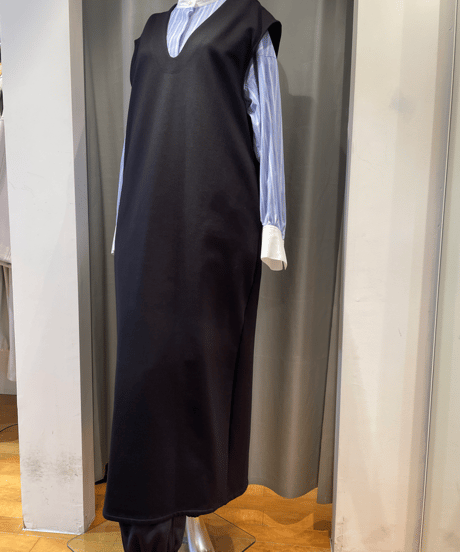 FLORENT / 2211F06007 / V NECK LONG DRESS
