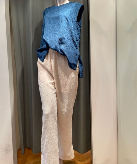 08sircus / S23SS-TS01 /  Jacquard sleeveless top /