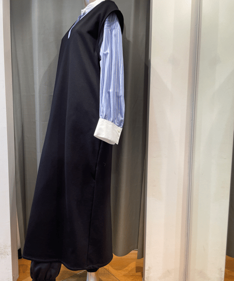 FLORENT / 2211F06007 / V NECK LONG DRESS
