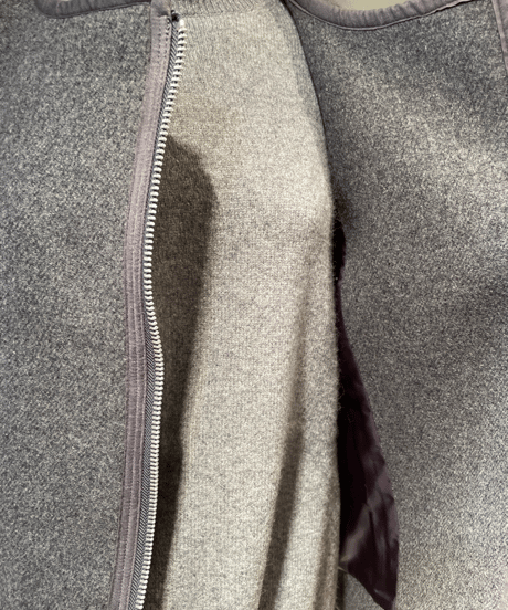 FLORENT / 2308F02007 /FRONT ZIPUP MELTON SHORT COAT