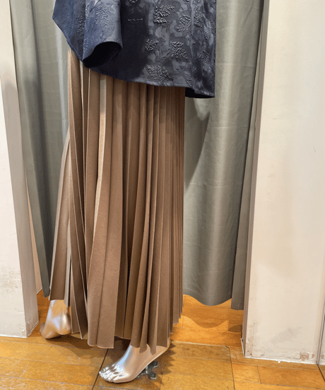 FLORENT /2305F03001 /PLEATED LONG SKIRT