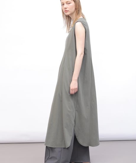 FLORENT / 2402F06017/ コットンスリーブレスドレス