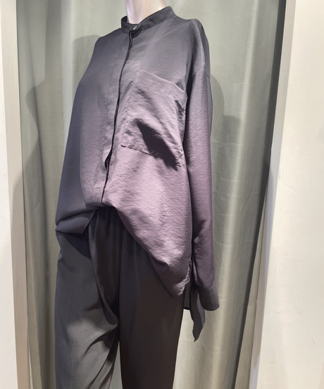 FLORENT / 2211F01010 / SHEER BAND COLLAR BLOUSE