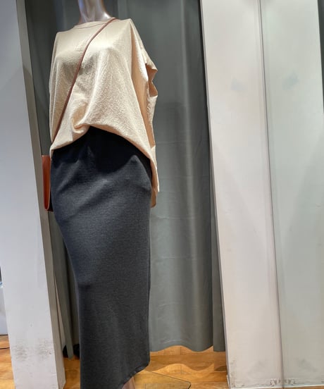 FLORENT / 2211F06015 /BACK SLIT SKIRT