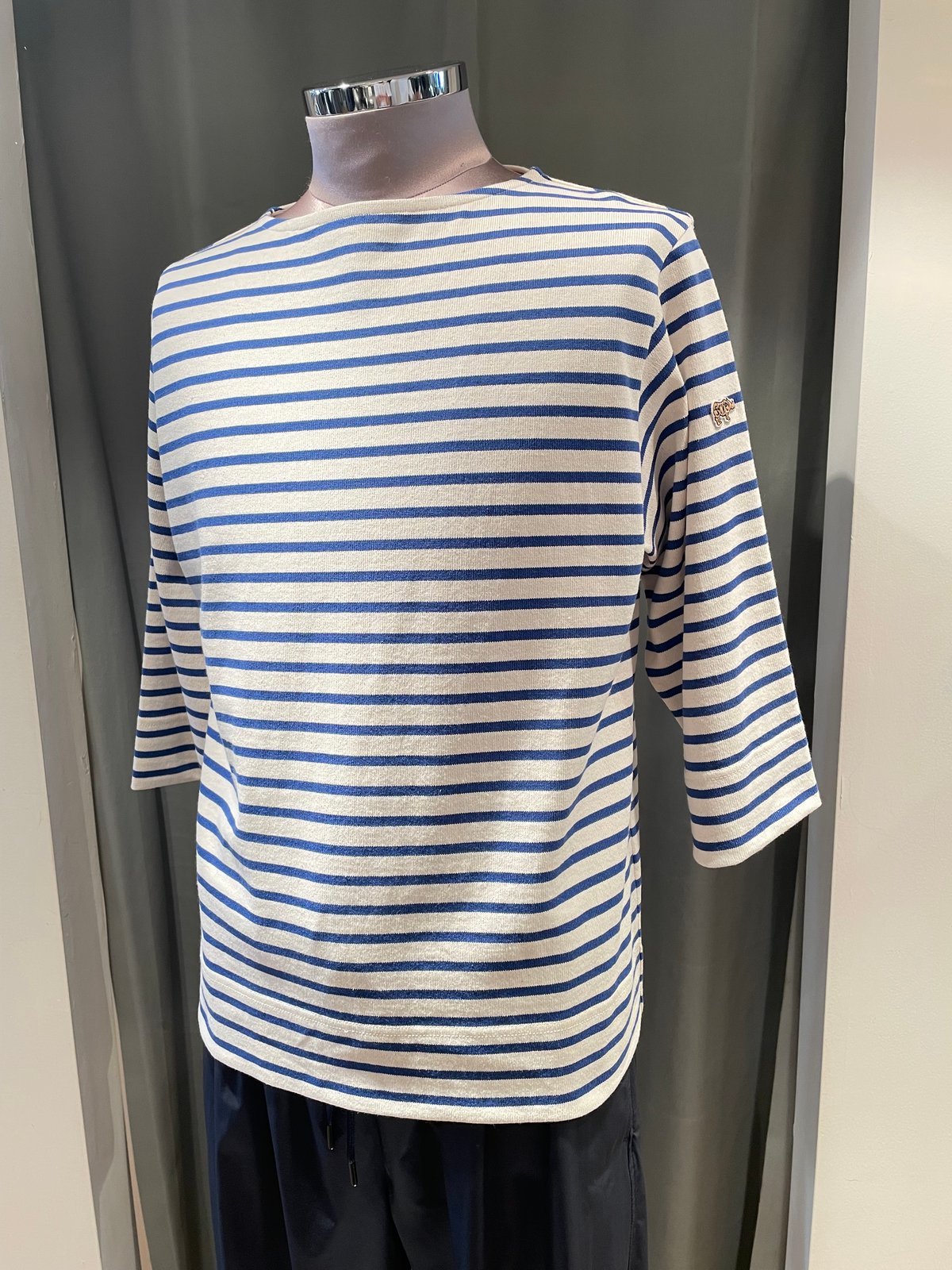 SCYE BASICS /5725-21706/コットンストライプバスクシャツ(unisex)