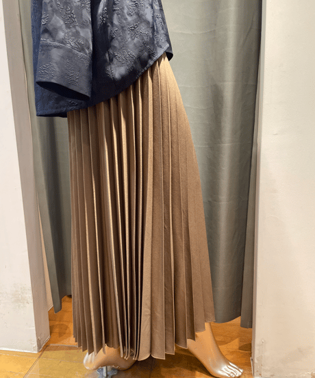 FLORENT /2305F03001 /PLEATED LONG SKIRT