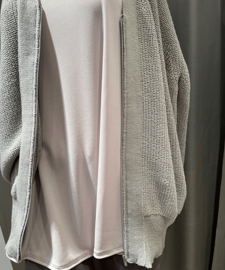 FLORENT / 2311F07002 /ジップニットカーディガン
