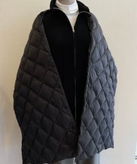 08sircus × TAION  / down stole / S25AW-AC01/ Black color