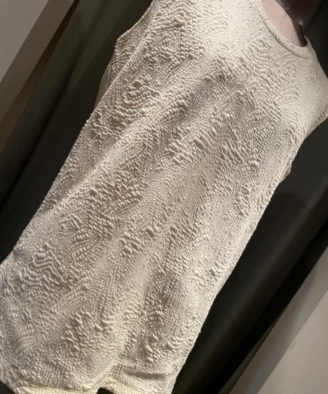 08sircus /s23ss-TS05 /Jacquard jersey sleeveless top