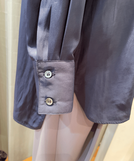 FLORENT /2024 SPRING /  2311F01003/ ノーカラーシャンブレーブラウス