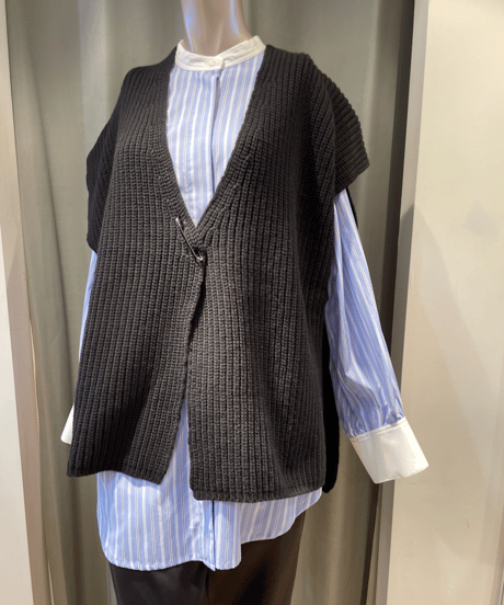 FLORENT / 2305F07010 /RIB KNIT GILET