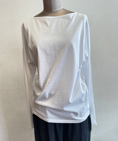 Audrey and John Wad / L6916 /スーピマコットントリミングロングスリーブトップス
