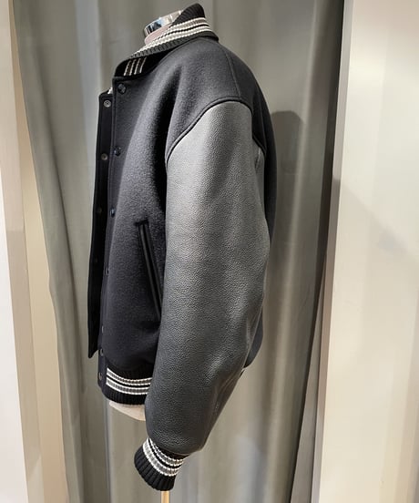 Scye  /   5122-63531  /   Super 140 Wool Melton Varsity Jacket