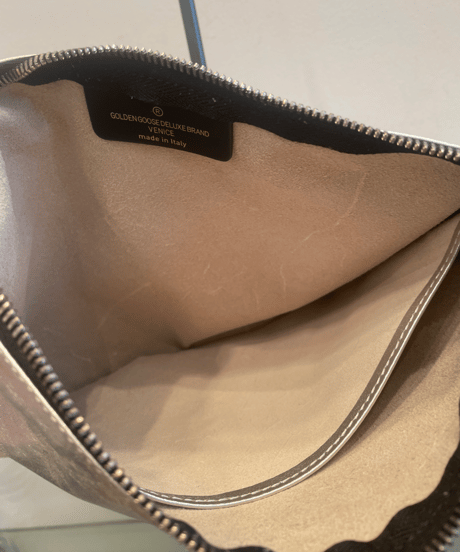 GOLDEN GOOSE DELUXE BRAND / G29WA244/ metallic silver shiny clutch bag