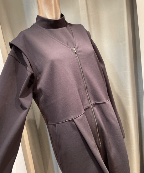 FLORENT 2024/ Spring /  2311F06007 / V neck zip All in One