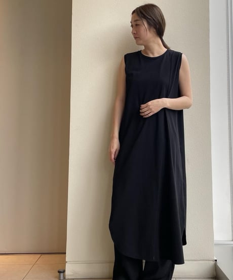 FLORENT / 2402F06017/ コットンスリーブレスドレス