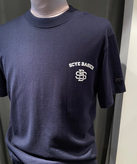 SCYE BASICS /5725-21701/コットンジャージーモノグラムロゴT-シャツ(unisex)