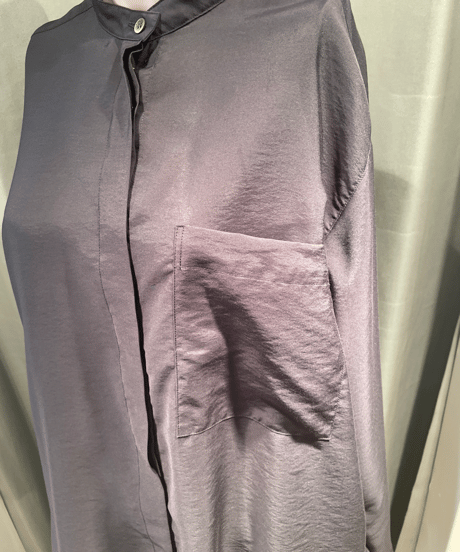 FLORENT / 2211F01010 / SHEER BAND COLLAR BLOUSE