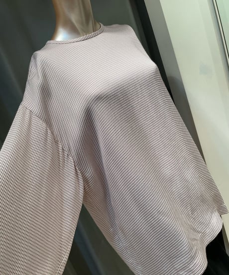 FLORENT / 1911F01009 / hound's tooth jacquard top