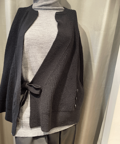 FLORENT / 2308F07002 / RIB KNIT CARDIGAN