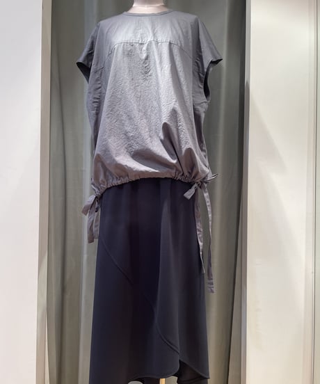 FLORENT / 2202F01009 / SIDE STRING COTTON BLOUSE