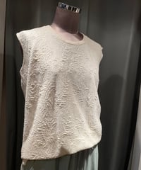 08sircus /s23ss-TS05 /Jacquard jersey sleeveless top