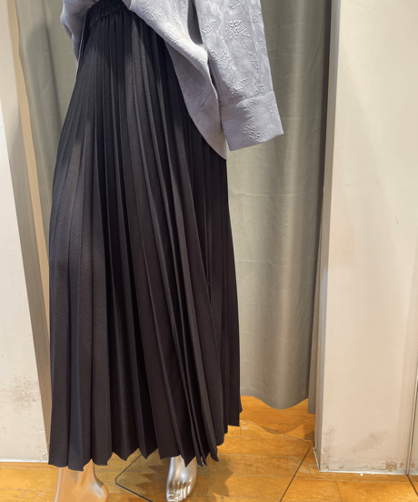 FLORENT /2305F03001 /PLEATED LONG SKIRT
