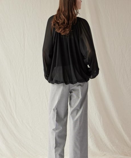 FLORENT/2502F06001/ナイロンチュールトップ