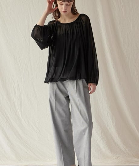 FLORENT/2502F06001/ナイロンチュールトップ