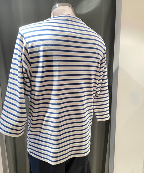 SCYE BASICS /5725-21706/コットンストライプバスクシャツ(unisex)
