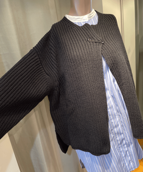 FLORENT /2305F07011 / RIB KNIT CARDIGAN