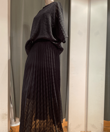 FLORENT/2405F03001 / チェックシアープリーツスカート