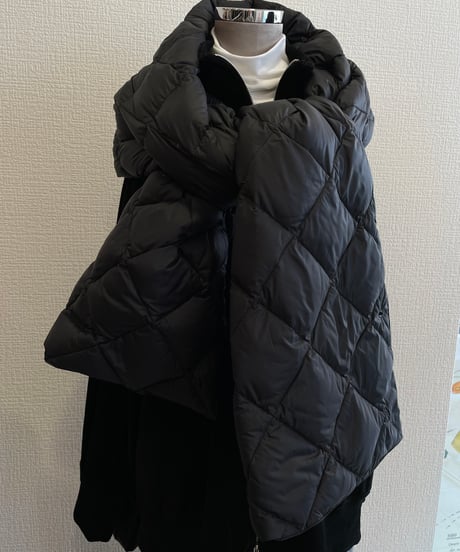 08sircus × TAION  / down stole / S25AW-AC01/ Black color