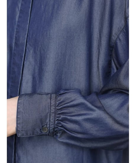 FLORENT /2308F01004 /DENIM BAND COLOR BLOUSE