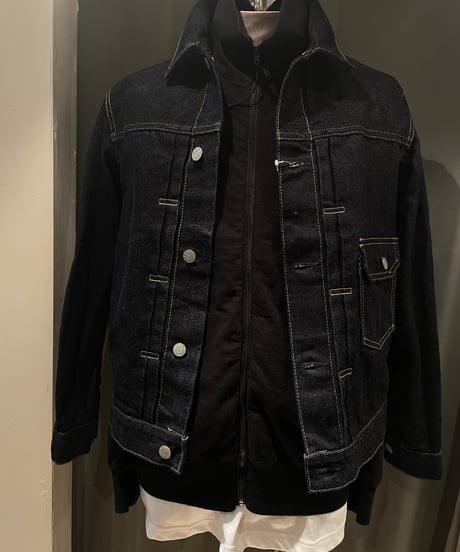 Scye / Tight Tension Cotton Jersey Zip Up Top /