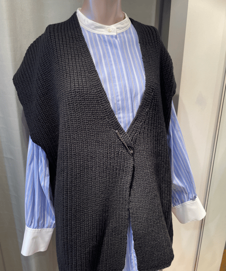 FLORENT / 2305F07010 /RIB KNIT GILET