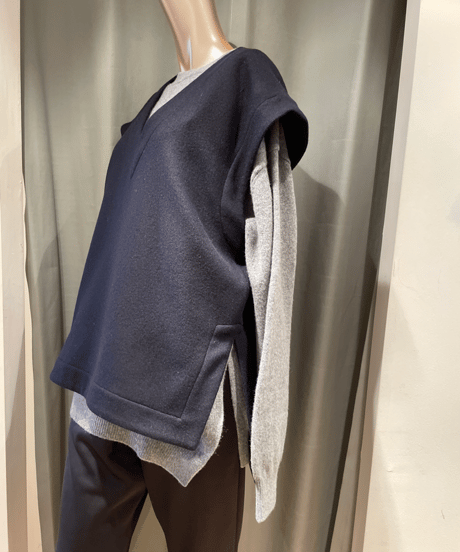 FLORENT / 2308F01007/ ウールメルトンプルオーバートップ