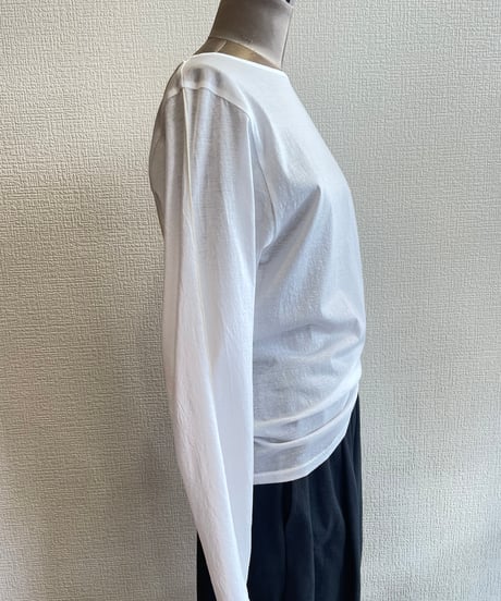 Audrey and John Wad / L6916 /スーピマコットントリミングロングスリーブトップス