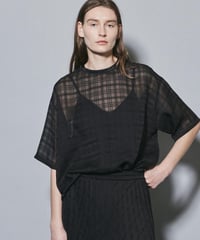 FLORENT / 2405F01006/シアーチェックブラウス