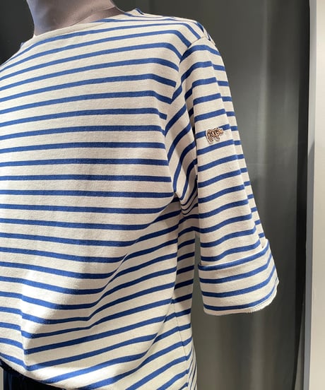 SCYE BASICS /5725-21706/コットンストライプバスクシャツ(unisex)