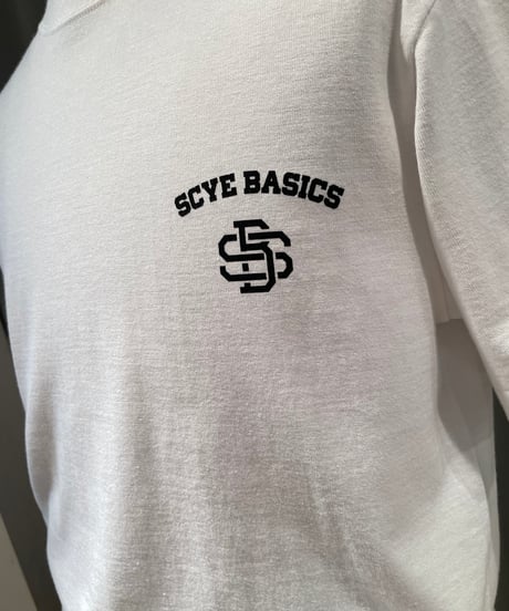 SCYE BASICS /5725-21701/コットンジャージーモノグラムロゴT-シャツ(unisex)