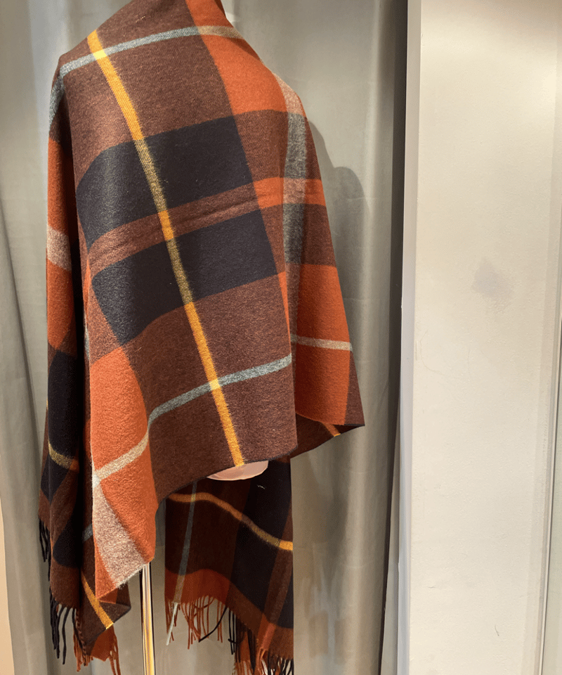Joshua Ellis / TARTAN/ CPG60361ピュアカシミヤ大判ストール |