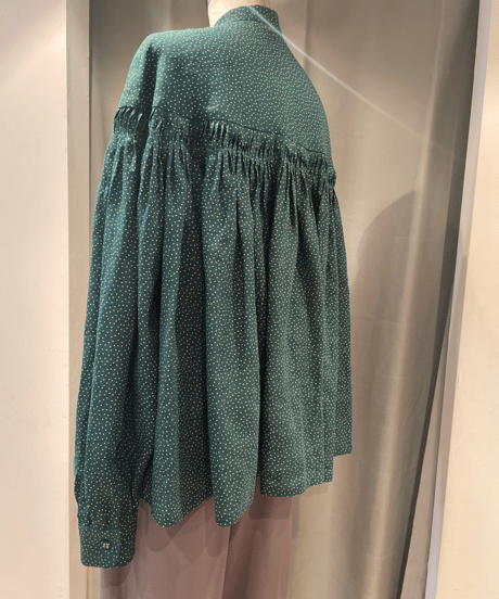 SCYE 2024 S/S / 1224-31003 / Printed Linen Tuck Blouse
