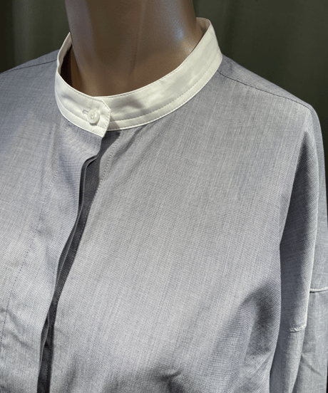 FLORENT / "2023 fall" / 2305F06007 / CLERIC BAND COLLER SHIRT