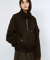 08sircus / S25AW-OT07/ Light twill padded detachable short blouson