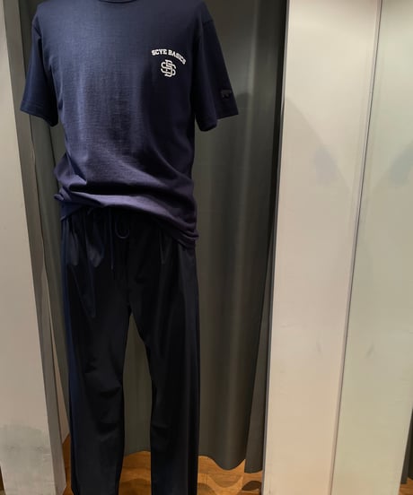 SCYE BASICS /5725-21701/コットンジャージーモノグラムロゴT-シャツ(unisex)