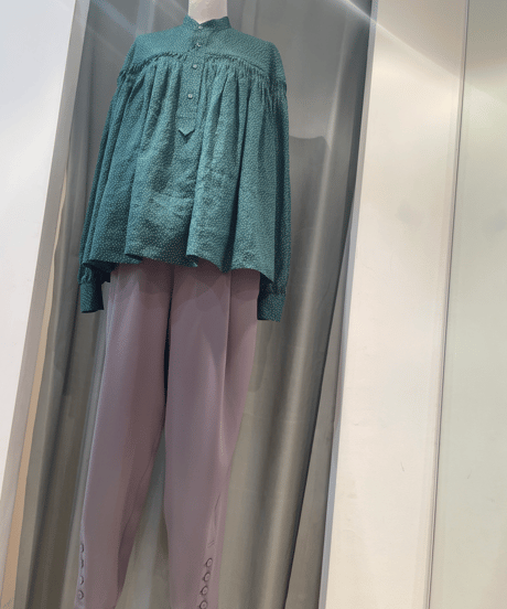 SCYE 2024 S/S / 1224-31003 / Printed Linen Tuck Blouse
