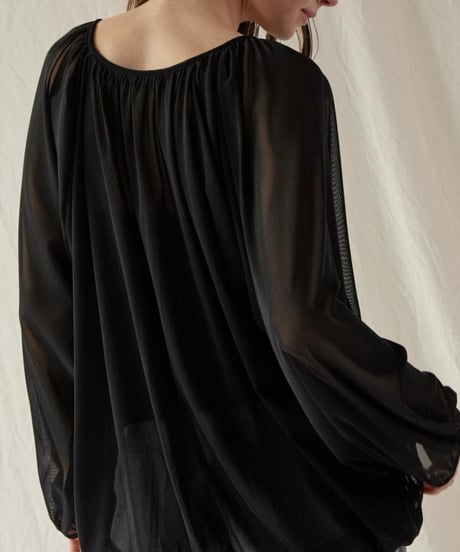 FLORENT/2502F06001/ナイロンチュールトップ