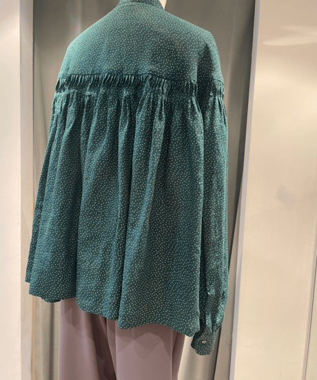 SCYE 2024 S/S / 1224-31003 / Printed Linen Tuck Blouse